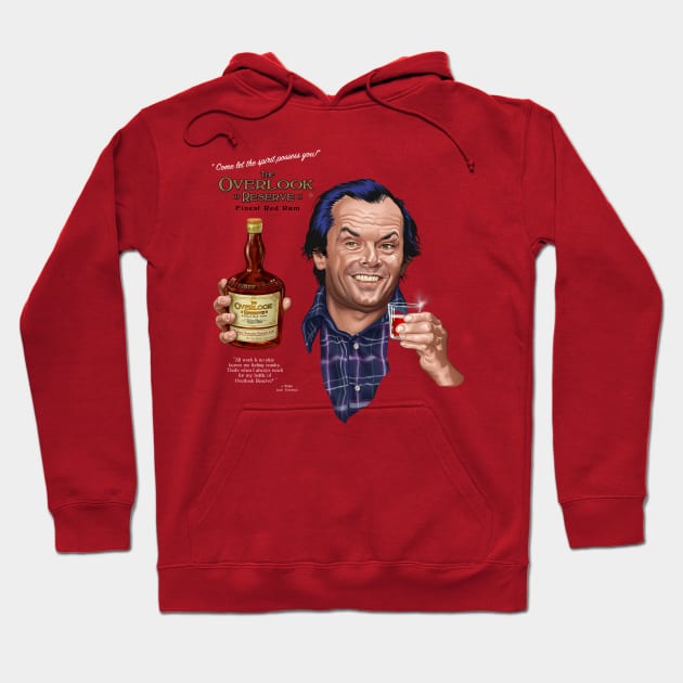 The Overlook - Finest Red Rum Hoodie by Momech